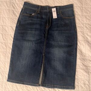 Dark Blue Denim Skirt